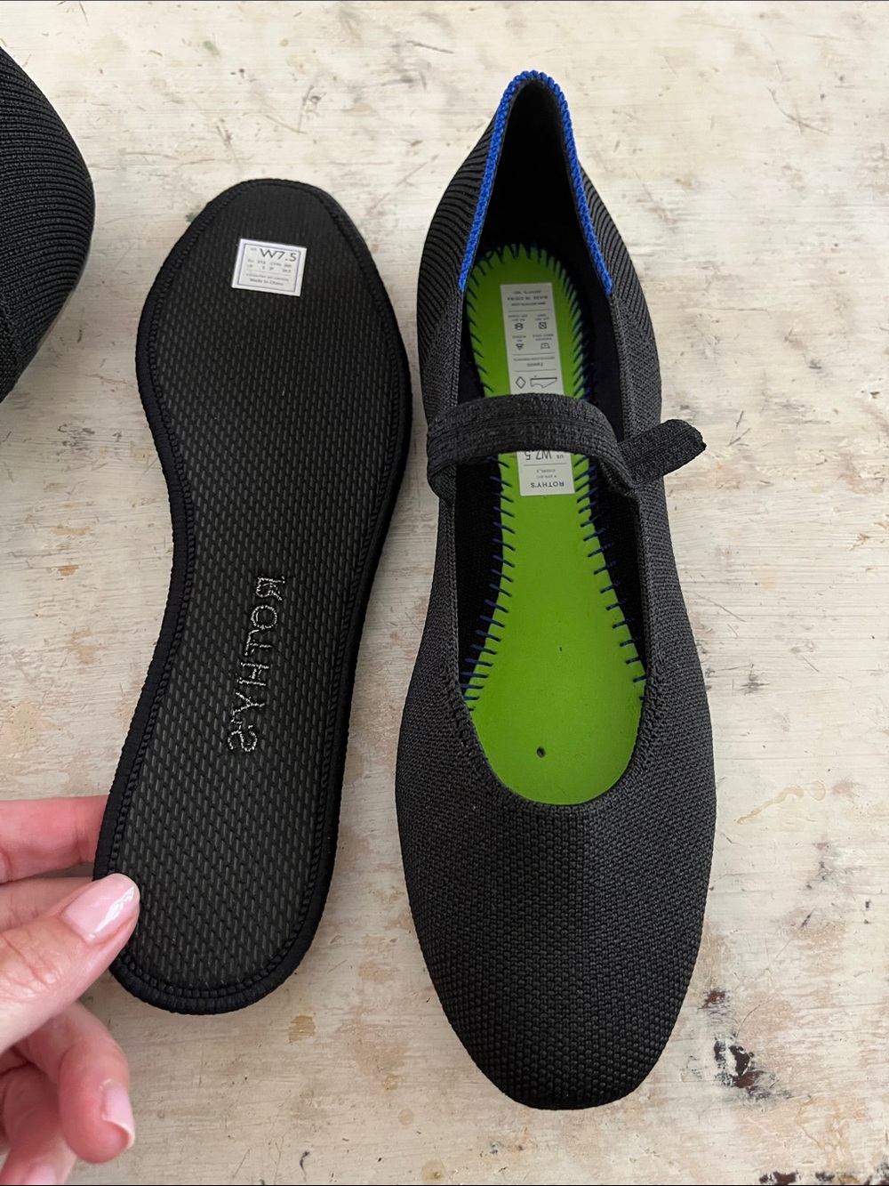 Rothy’s The Square Mary Jane - Black | size 7.5 - Picture 8 of 8